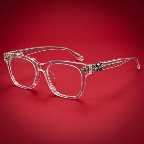 Chrome Hearts Rectangular Glasses - Crystal Clear