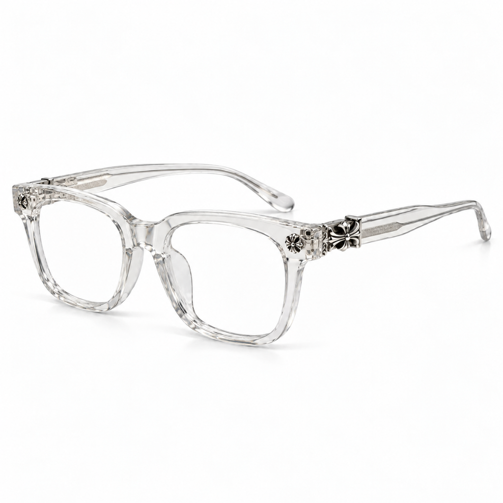 Chrome Hearts Rectangular Glasses - Crystal Clear