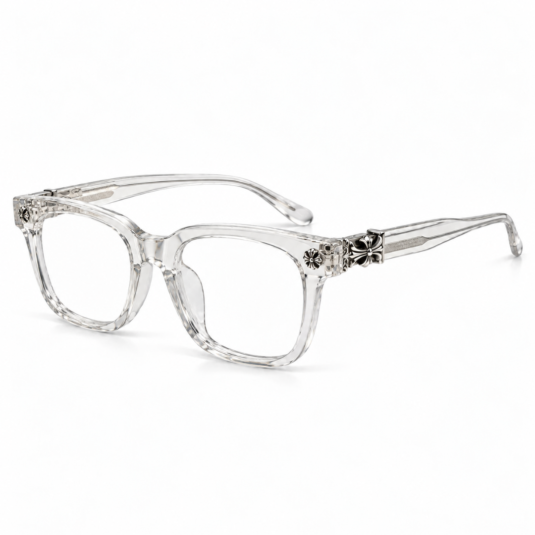 Chrome Hearts Rectangular Glasses - Crystal Clear