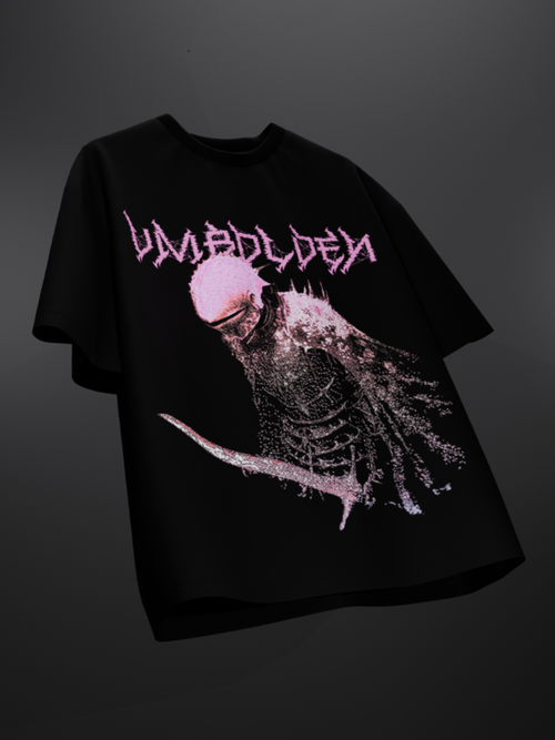PINK WARRIOR CROPPED OVERSIZED T-SHIRT