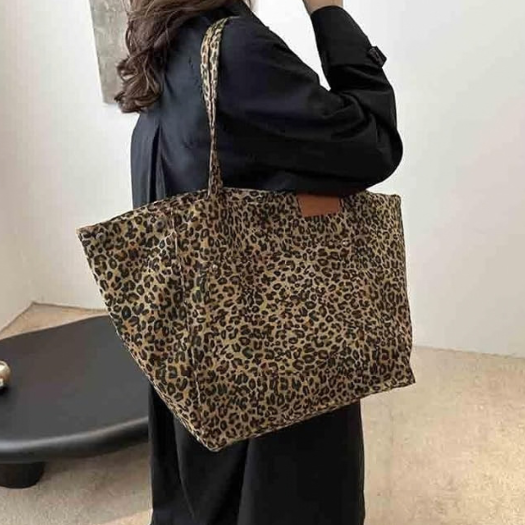 Leopard Print Tote Bag