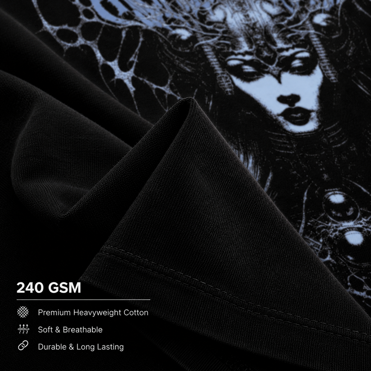 QUEEN MONARCH CROPPED OVERSIZED T-SHIRT
