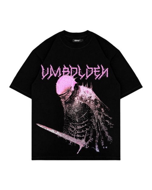 PINK WARRIOR CROPPED OVERSIZED T-SHIRT