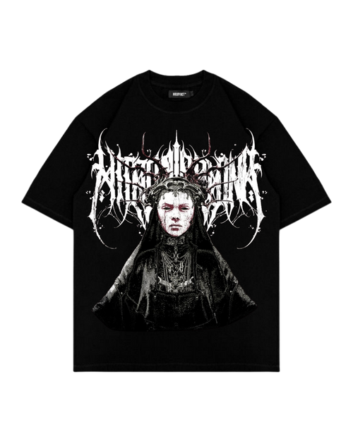 CURSED QUEEN CROPPED OVERSIZED T-SHIRT