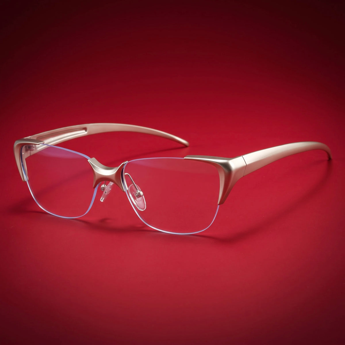 Silver Phantom Rimless Glasses