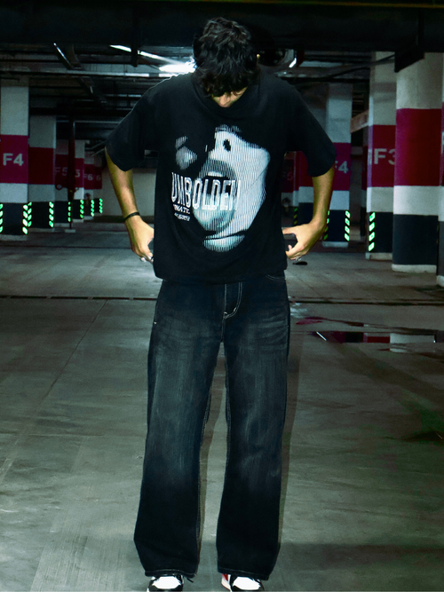 LUNATIC CROPPED OVERSIZED T-SHIRT