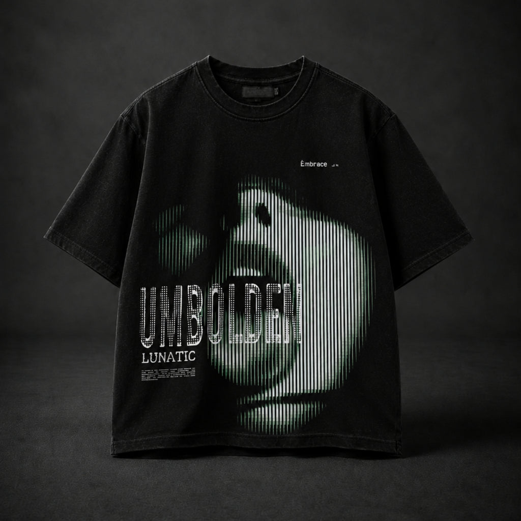 LUNATIC CROPPED OVERSIZED T-SHIRT