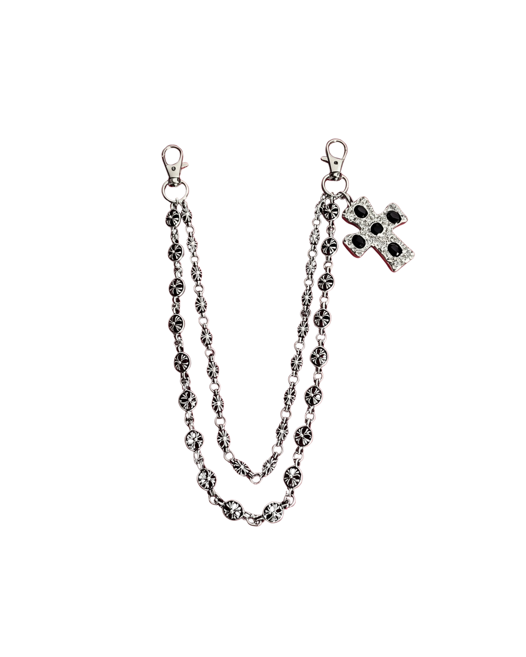 Gothic Cross Double Chain