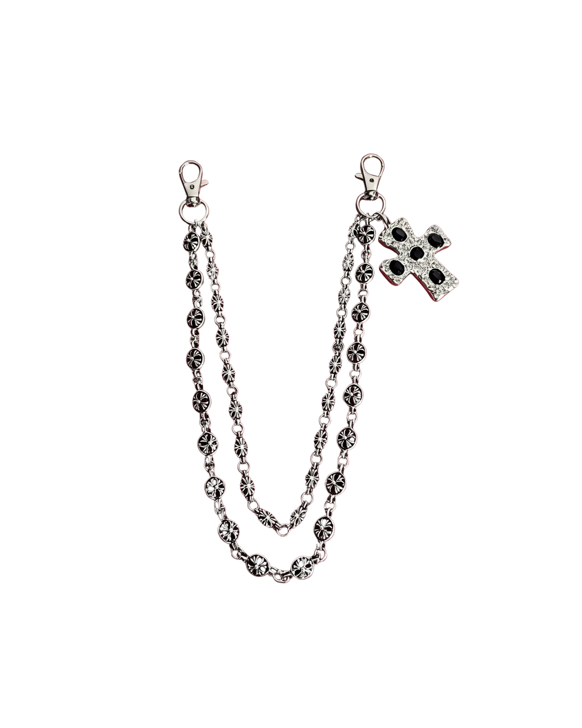 Gothic Cross Double Chain